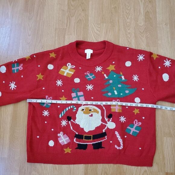 🎄 H&M 🎄Festive Santa Knit Pullover Sweater - [Size XL] - Picture 8 of 11